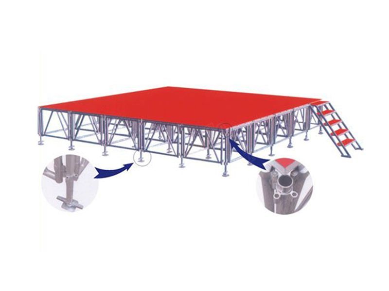 Outdoor Aluminum Stage Design Portable Stage Platforms with Adjustable Mobile Stage Leg