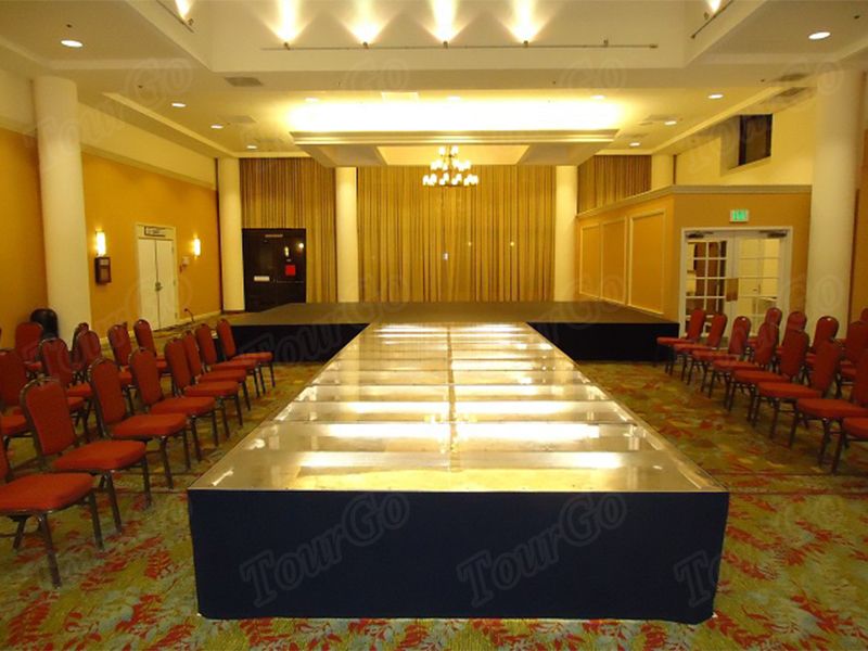 Aluminum Glass Stage Platform for Fashion Show Model Runway – TourGo