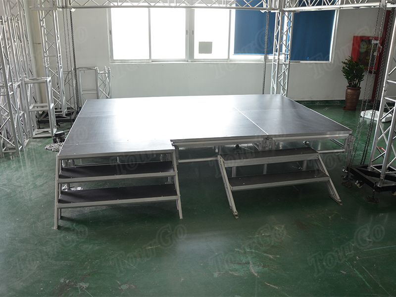 Cheap Indoor Performance Stage Rental Aluminum Adjustable Stage with Portable Stage Stairs for Sale