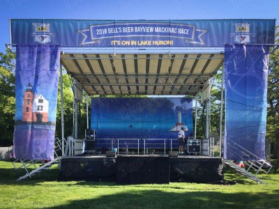 TourGo Event Stage Rental with Wedding Stage Platform & Portable Steps for Sale