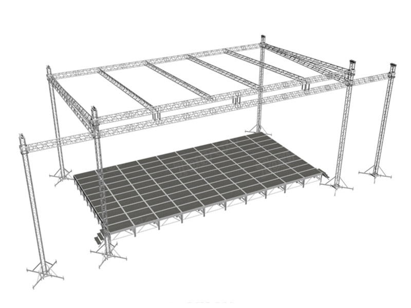 TourGo Outdoor Aluminum Truss System with Portable Wedding Stage Platform for Sale