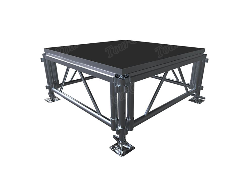 Black Carpet Aluminum Stage Platform Used Fashion Show Event Stage – TourGo