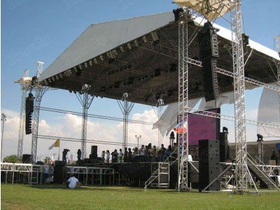 TourGo Aluminum Truss Stage Supplier / Portable Stage for Sale / Outdoor Performance Stage Rental