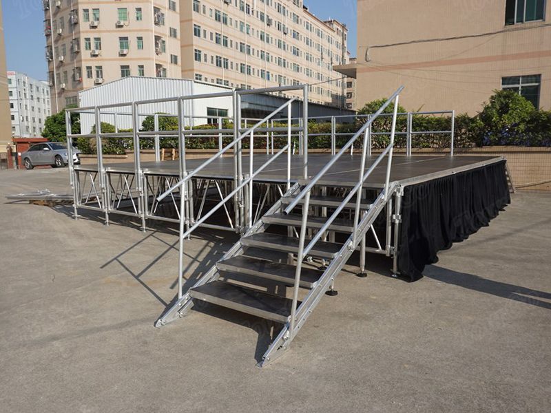 TourGo 1.22×2.44m Portable Aluminum Stage Platform for Sale
