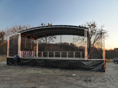 Aluminum Stage System with DJ Stage Platform & Stage Risers Used Music Stage Rental