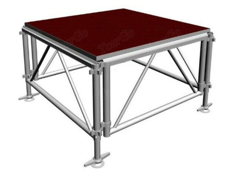 Plywood Finished 1.22×1.22m Aluminum Stage Platform Used Outdoor Exhibition Stage