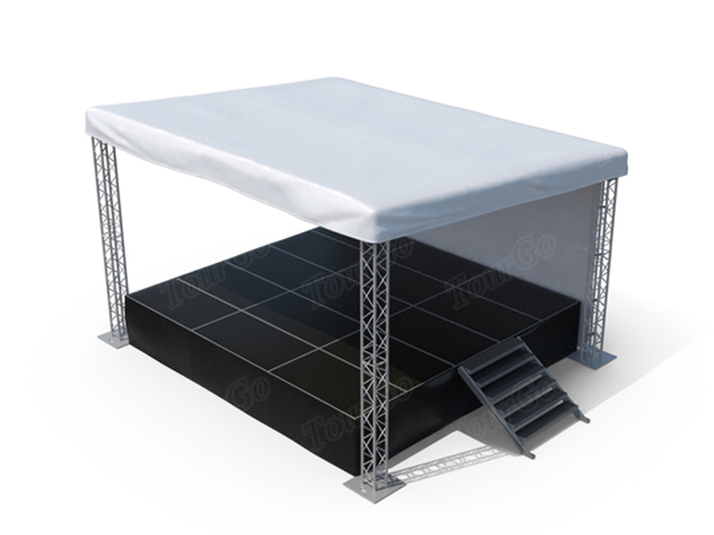 Lighting Stage Truss System with Aluminum Stage Platform Used Outdoor Mobile Stage Rental