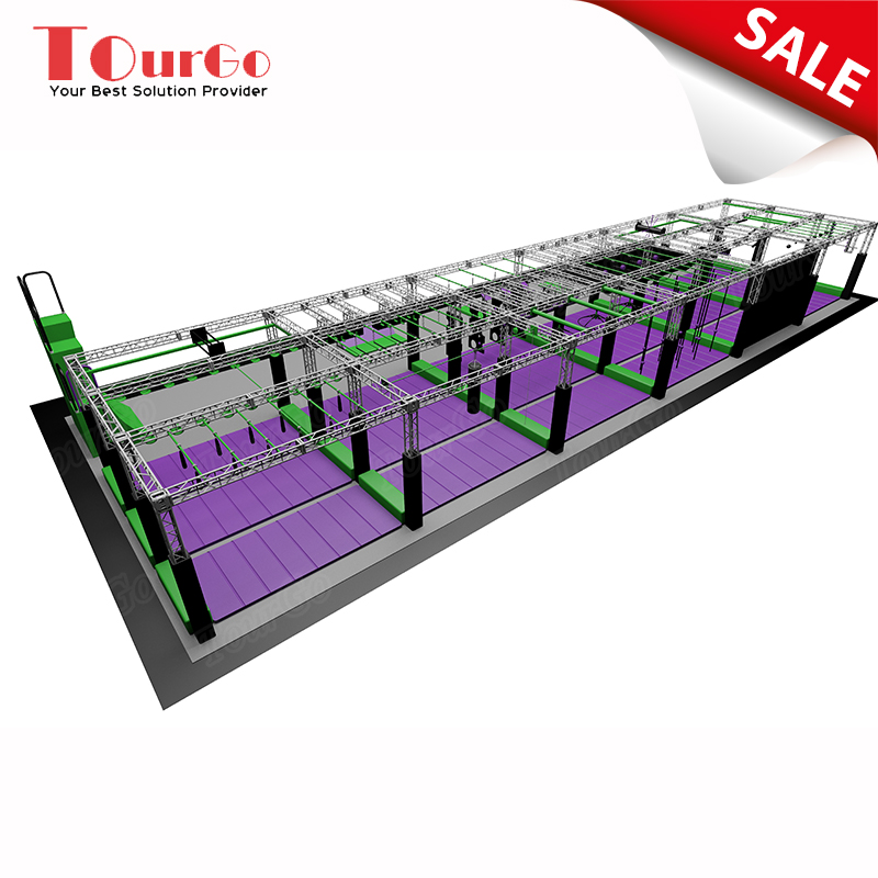 TourGo Professional Adult And Kids Obstacle Course Adventure American Ninja Warrior Equipment Course