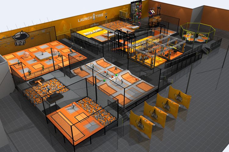 Commercial Amusement Park Custom Children Adult Indoor Trampoline Park for Sale