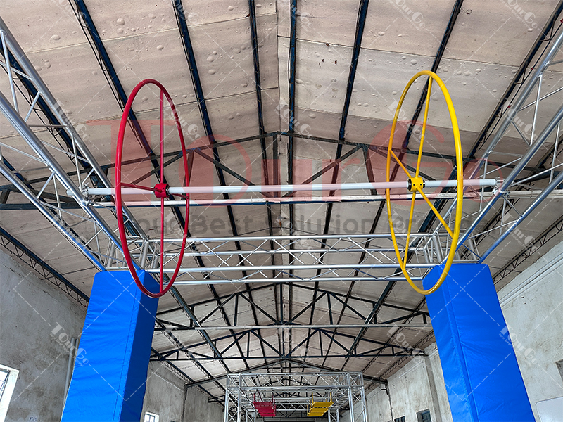 UIPM World Champinships FISO OCR 100 Spartan Race Obstacle Course Outdoor Ninja Warrior Obstacle Big Wheel for Modern Pentathlon