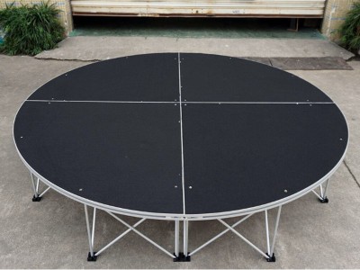 Portable Concert Anti-slip Waterproof Round stage for Wedding –Platform Size (Dia) 12ft