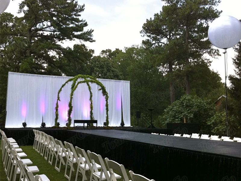 TourGo Catwalk Runway Stage Platform with Portable Stage Backdrop for Wedding