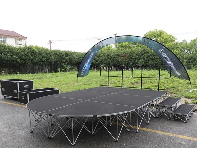 New Design Catwalk Stage with Portable Stage Platforms & Stage Stair for Outdoor Performance