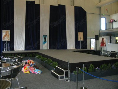 TourGo Factory Price Portable Indoor Aluminum Stage Platform for Sale / Used Mobile Stage for Sale / Wedding Stage Rental