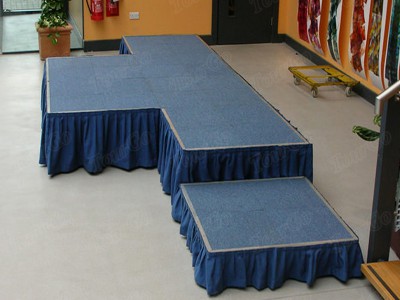 Fashion Show Catwalk Runway Stage System with Aluminum Stage Platform & Portable Stage Skirting for Sale