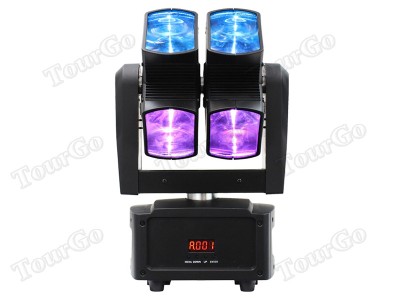 Dual Axis 8x10W RGBW 4in1 LED Moving Head Hot Wheels Light