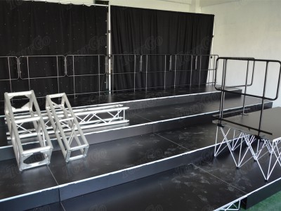 Mobile Portable Stage with Choir Risers Used Concert Stage Rental – TourGo