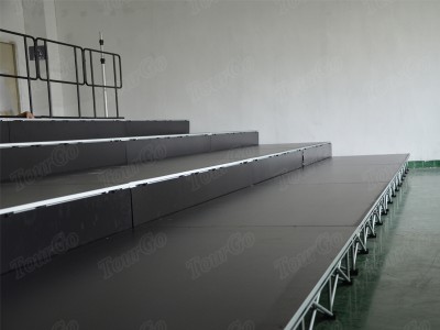 TourGo Wedding Stage Rental with Stage Platform and Mobile Risers Used Event Stages for Sale