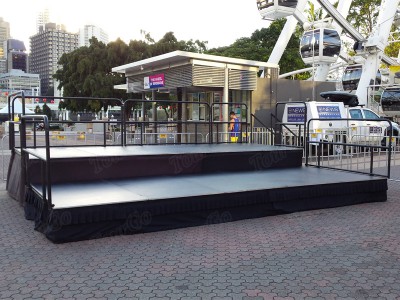 TourGo Choral Stage Design with Fixed Height Portable Stage Riser for Performance Stage Rental