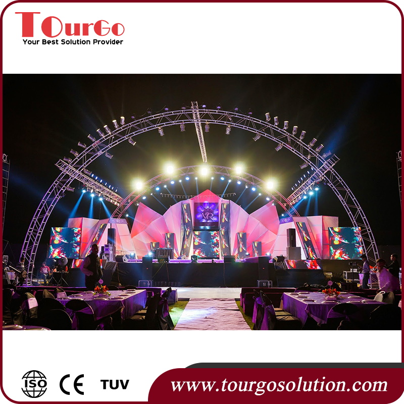 TourGo Party DJ Aluminum Stage Lighting Truss Arch / Ladder / Triangular / Square Shape