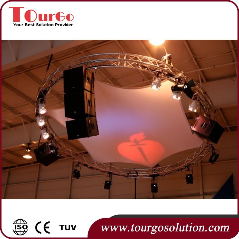 TourGo Aluminum Circle Roof Truss Calculator for stage