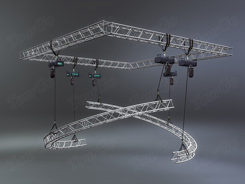 TourGo Indoor Pllar Truss Circle Lighting Truss