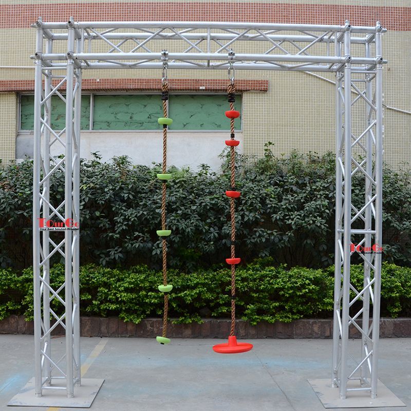 Climbing rope with swing disc1