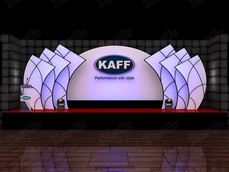 TourGo Mobile Stage Rental Portable Stage Backdrop with Stage Skirt for Sale