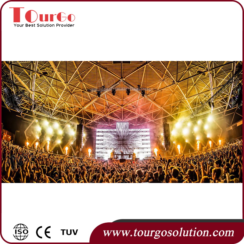 TourGo Portable Aluminum Outdoor Roof Truss Concert Stage Truss