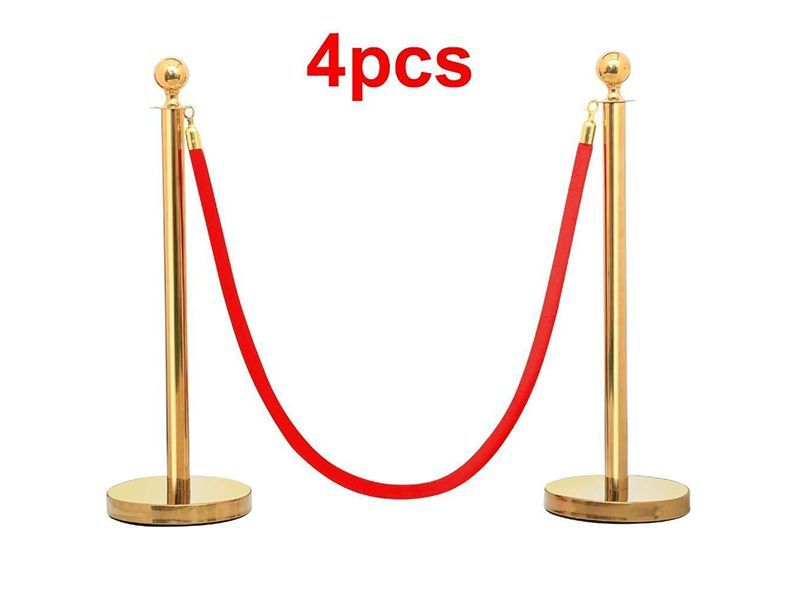 Crowd Control Barrier (8-Pack, Gold)-1