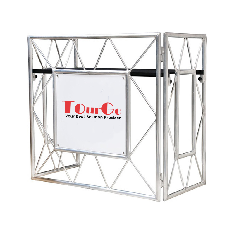 aluminum truss frame dj booth mobile folding dj workstation for dj event equipment