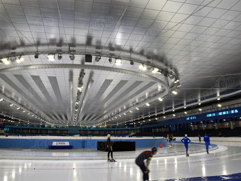 TourGo Aluminum Truss Steel Structure Curved Roof Sports Hall Truss