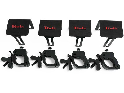 Direct LED Video Panel to 2 Truss Pipe Mounting Bracket with Included Clamp Black (1)