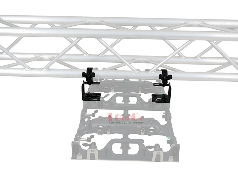 Direct LED Video Panel to 2 Truss Pipe Mounting Bracket with Included Clamp Black  (10)