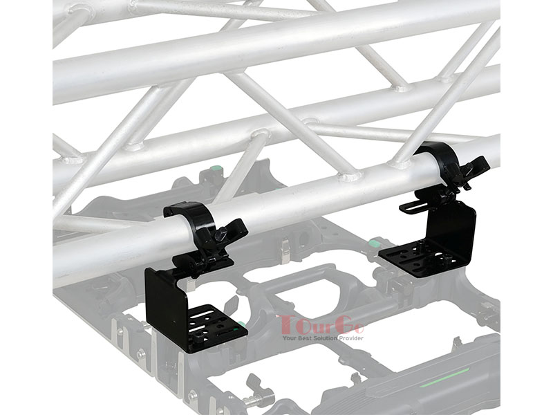 Direct LED Video Panel to 2 Truss Pipe Mounting Bracket with Included Clamp Black  (11)