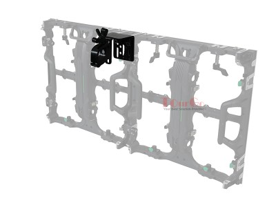 Direct LED Video Panel to 2 Truss Pipe Mounting Bracket with Included Clamp Black (8)