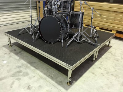 Newest Drum Riser with Stage Platforms Used Mobile Stage – TourGo