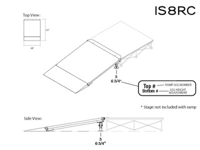 Equipment Ramp for 8″ High Stages