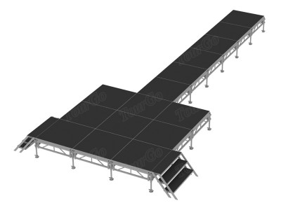 Outdoor Event Stage Rental with 4ft x 4ft Aluminum Stage Platform for Sale – TourGo