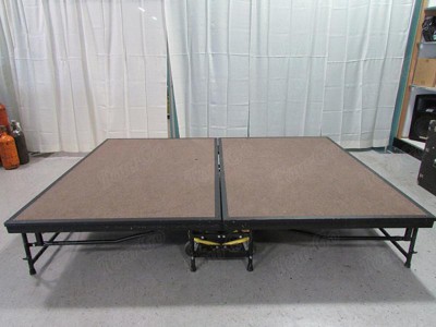 TourGo Easy Assemble Iron Portable Folding Portable Stage With Wheels for Event