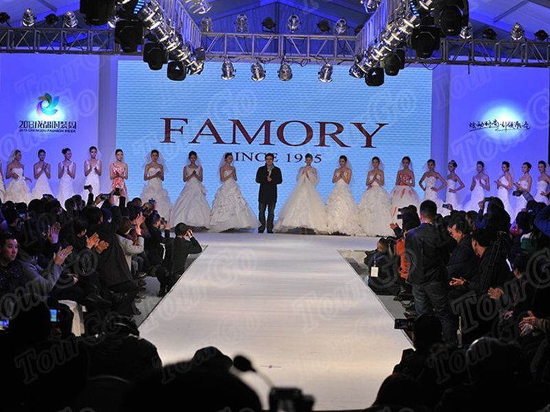 TourGo Runway & Catwalk Portable Stages with Carpet Stage Platform for Fashion Show Performance