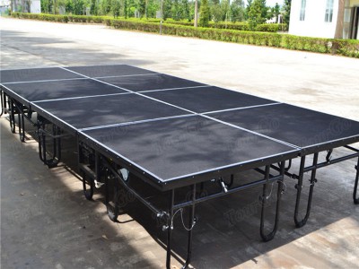 TourGo 4ft x 8ft Folding Stage with Wheels Used Wedding Stage Rental