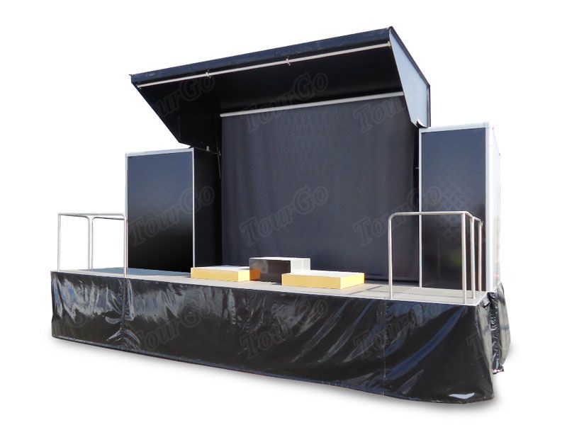 TourGo Concert Stage Rental with Mobile Aluminum Portable Stage Platforms