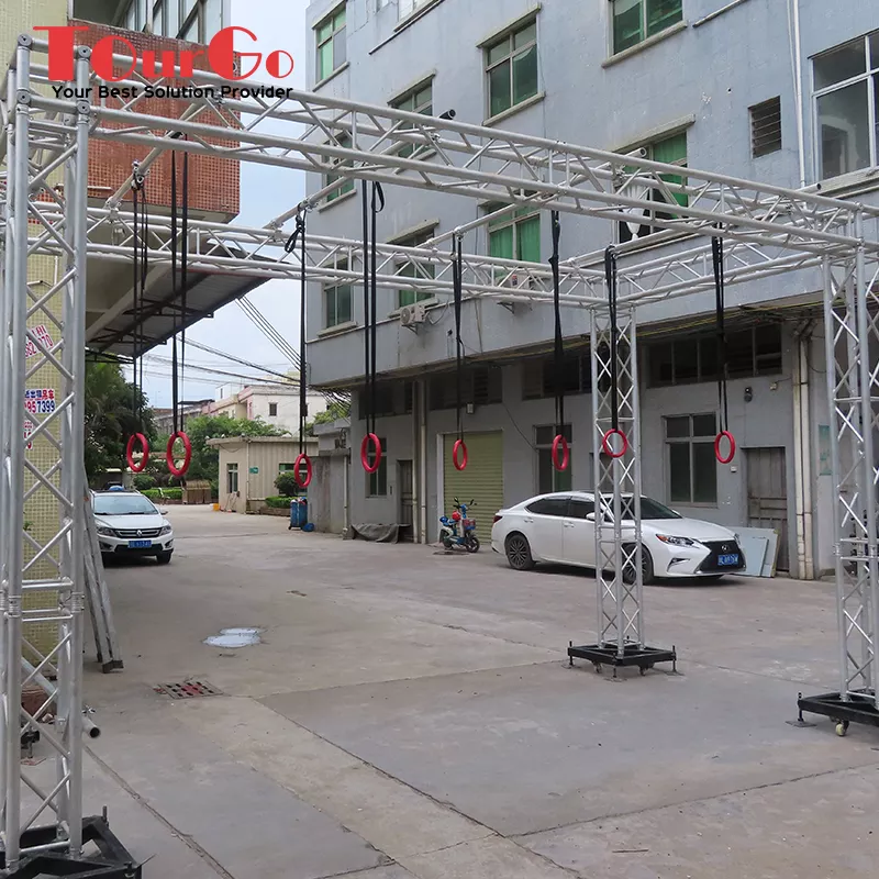 Hanging Ninja Obstacles Bungee Rings for American Ninja Warrior Backyard Obstacle Cours