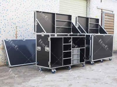 Custom Storage Trunk Flight Case for Fridge and Microwave