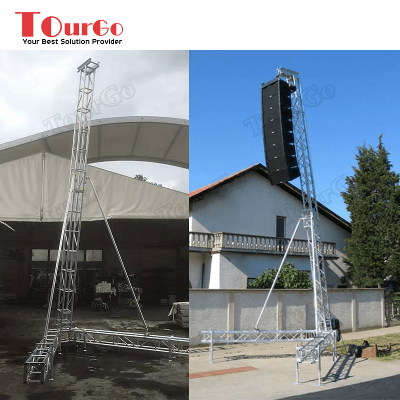 TourGo Aluminum Speaker Line Array Truss Tower for Concert Stage