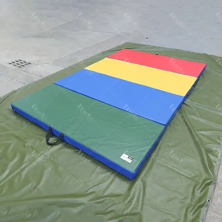 Waterproof Thick Foam Gym Fitness Exercise Thick Folding Four Panel Tumbling Gymnastics Mat