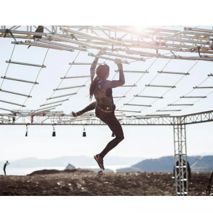 Indoor Outdoor Playground Training Equipment Climbing Ladder Ninja Warrior Obstacle for Outdoor Obstacle Course