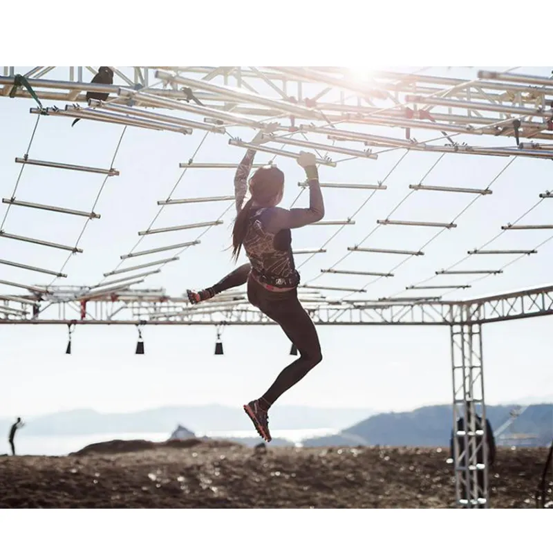 Indoor Outdoor Playground Training Equipment Climbing Ladder Ninja Warrior Obstacle for Outdoor Obstacle Course