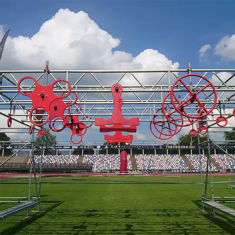outdoor Ninja warrior obstacle course for OCR spartan race